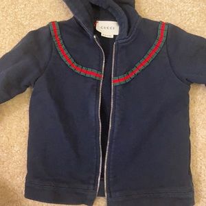 Baby girl Navy Gucci hoodie